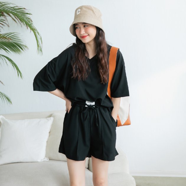 【MISTO SHOP】正韓｜MISTO自訂款 開衩鬆緊腰棉裙｜2色