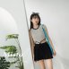 【MISTO SHOP】韓系 罩杯條紋滾邊背心
