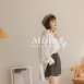 【MISTO SHOP】正韓 鬆緊腰皮革短褲｜口袋皮革短褲