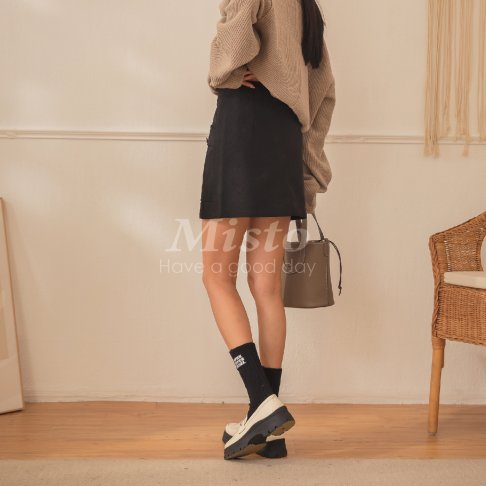【MISTO SHOP】正韓 自訂款 燈芯絨短褲裙｜2色