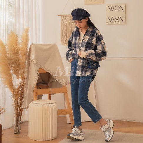【MISTO SHOP】韓系 單寧9分直筒褲｜S-L