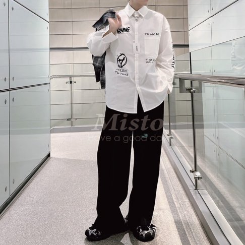【MISTO SHOP】正韓 男裝 鬆緊腰百褶寬褲｜舒適又時尚