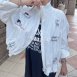 【MISTO SHOP】可愛童趣塗鴉防曬外套 ｜拉鍊抽繩外套｜│夏季外套