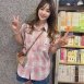 【MISTO SHOP】青春版短袖格紋襯衫 ｜紅色挺版、藍色柔軟