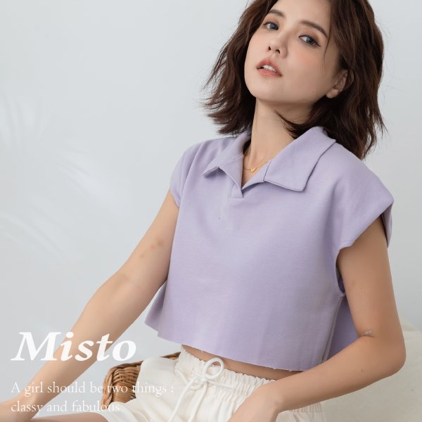 【MISTO SHOP】正韓 夏季短版POLO TEE ｜4色 ｜現貨