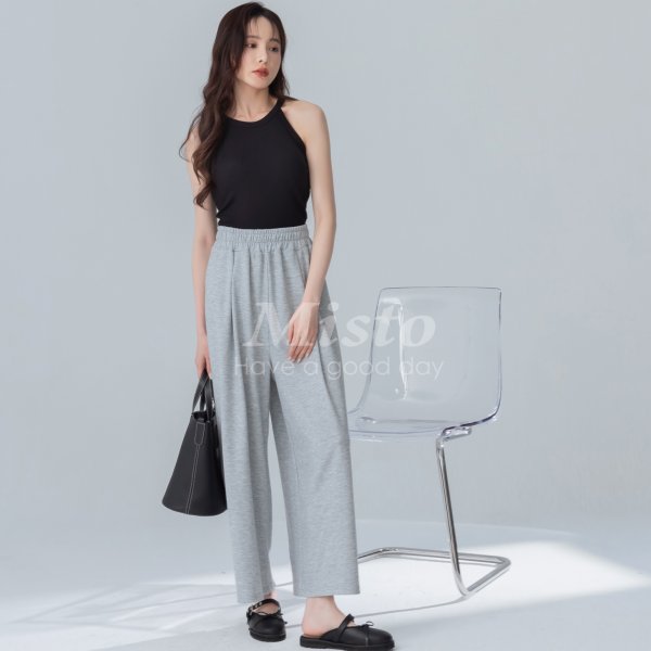 【MISTO SHOP】韓系 春季鬆緊休閒棉褲