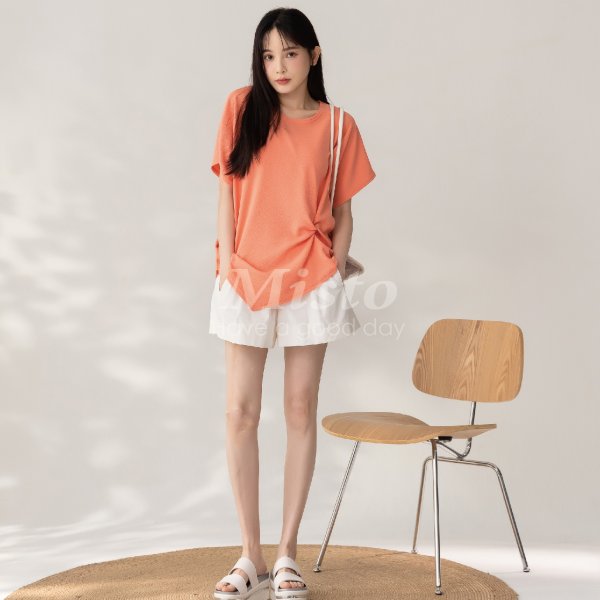 【MISTO SHOP】韓系 扭結不規則上衣｜溫柔婉約系列