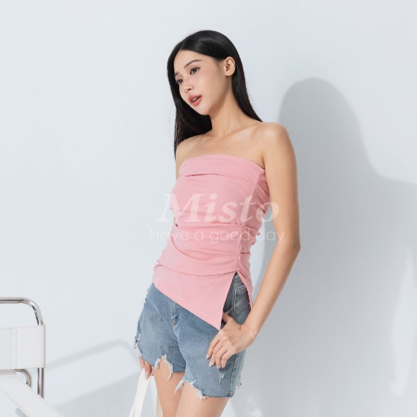 【MISTO SHOP】韓系 抓褶平口背心｜性感首選｜穿搭背心