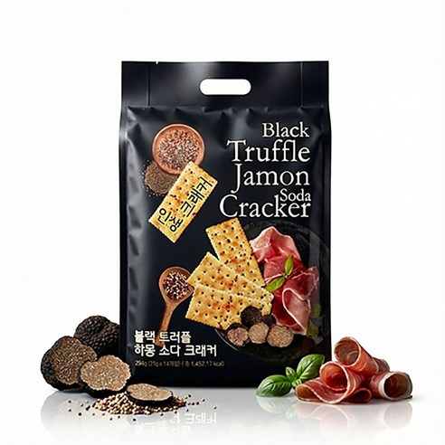 韓國 黑松露火腿蘇打餅乾294g (大包裝)